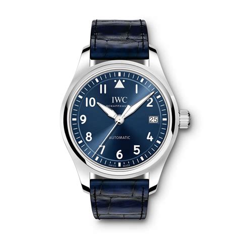 iwc pilot 36mm blue